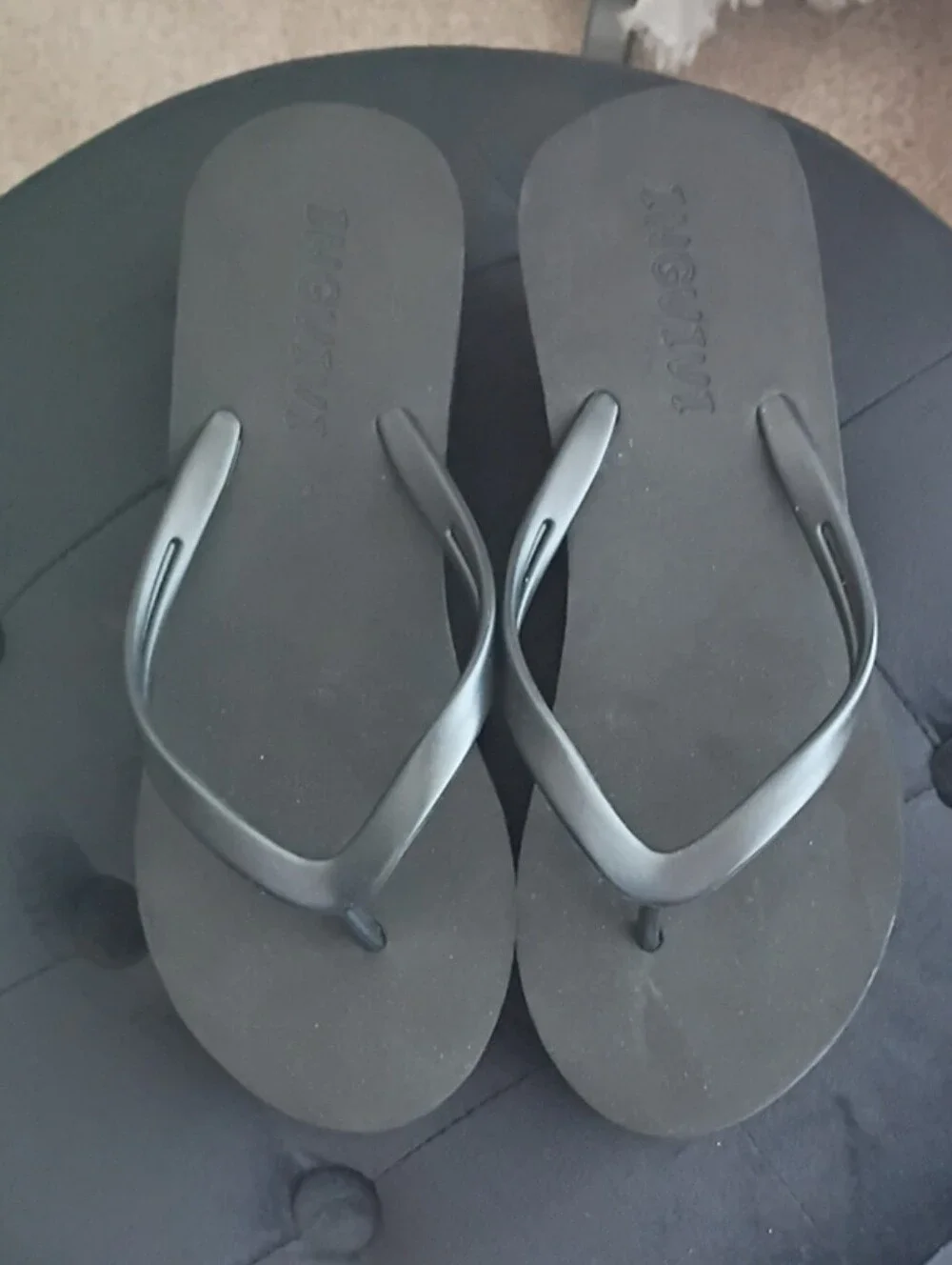 Black Wedge Women's Flip Flop Sandals - Classic Everyday Comfort